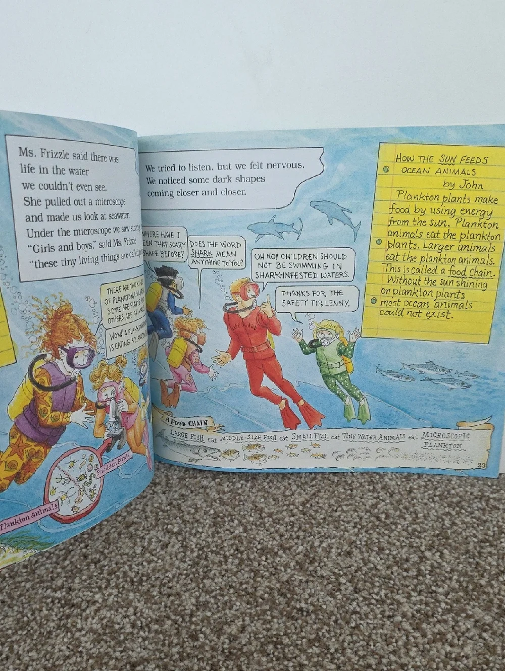 Children's Books - The Magic School Bus Hurricane , Climate, And Ocean Floor